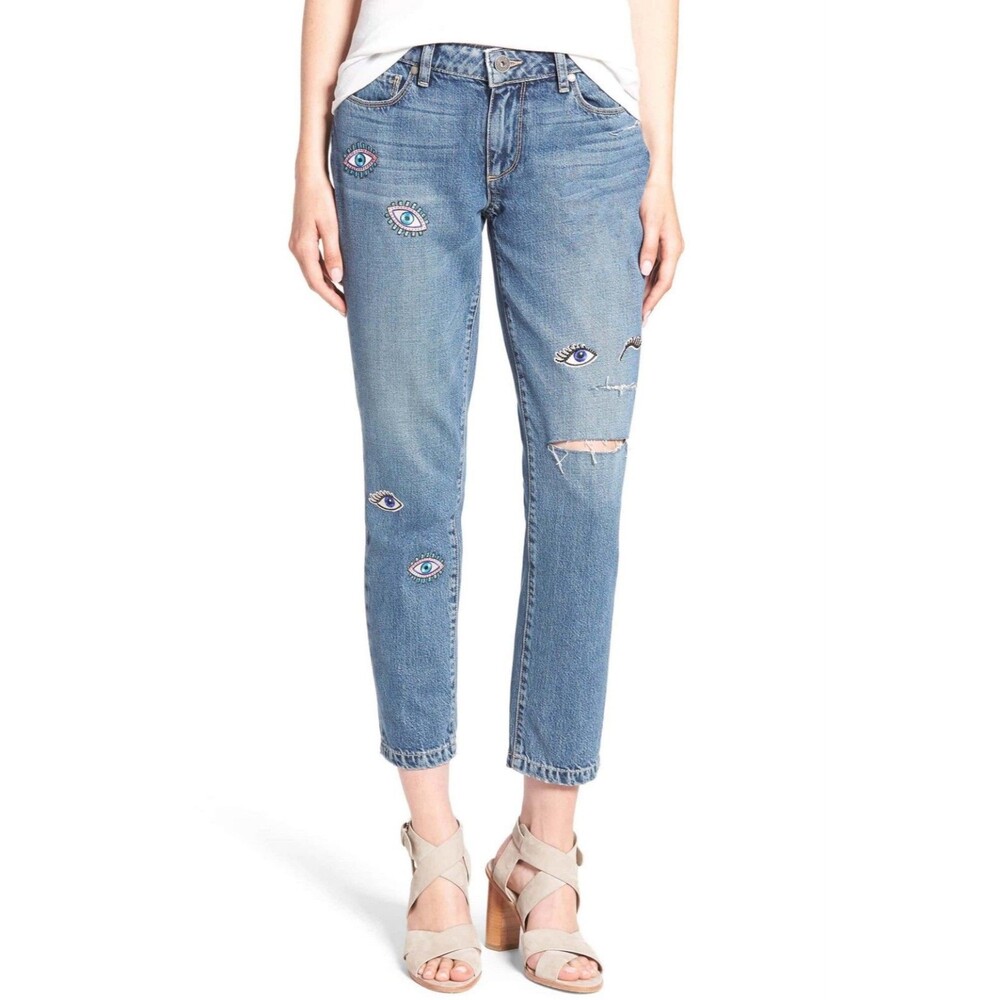Paige Denim Jimmy Jimmy Crystalized Boyfriend Jeans